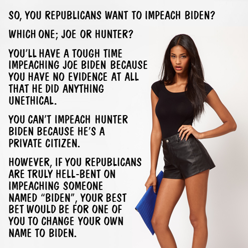 Republicans want to impeach Biden