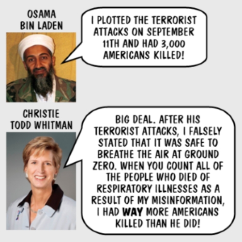 Remember Christie Todd Whitman’s Deadly Misinformation