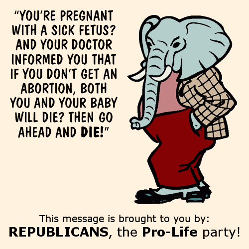 A message from the pro-life party
