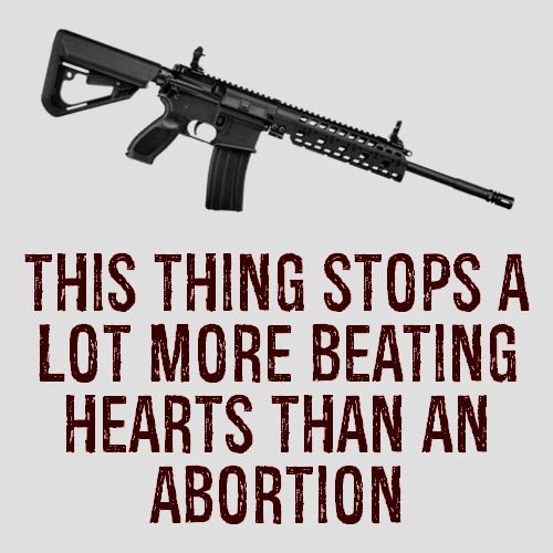 What stops more beating hearts than an abortion?