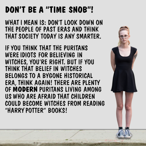 Don’t be a “time snob”!